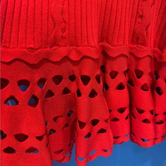 Jonathan Simkhai Vibrant Red Midi Dress - Picture 5 of 14